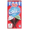 Joy Sugar Ice Cream Cones Made with Oreo Cookie Pieces - 12 ct