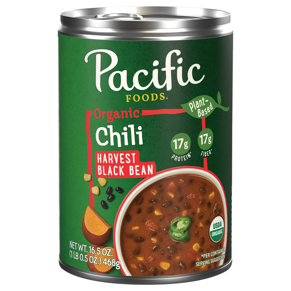 Pacific Foods Organic Plant Based Harvest Black Bean Chili