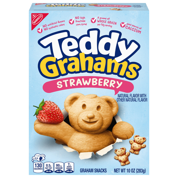 Nabisco Teddy Grahams Strawberry Graham Snacks