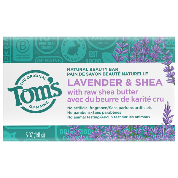 Tom's of Maine Natural Lavender & Shea Beauty Soap Bar