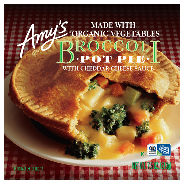 Amy's Organic Broccoli Pot Pie with Cheddar Cheese Sauce Frozen Meal