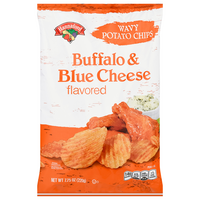Hannaford Wavy Buffalo & Blue Cheese Flavored Potato Chips