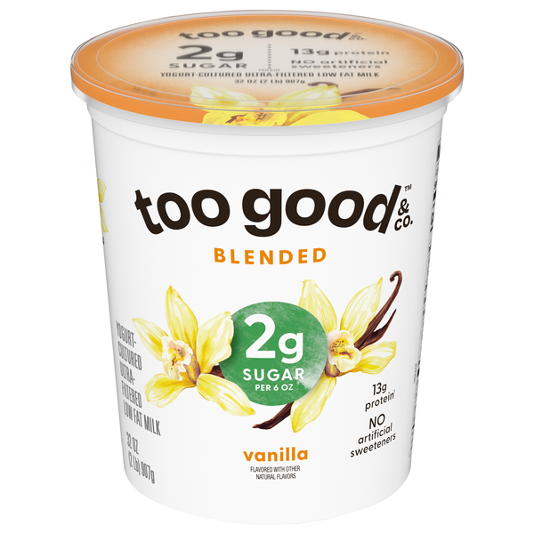 Too Good & Co. Low Sugar Low Fat Vanilla Greek Yogurt