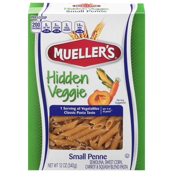 Save on Mueller's Hidden Veggie Small Penne Pasta Order Online