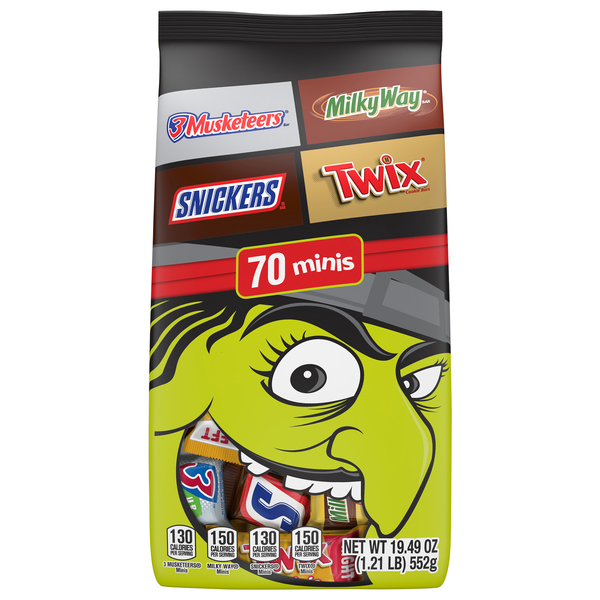 Mars Wrigley Halloween Mini Chocolate Candy Assortment - 70 ct