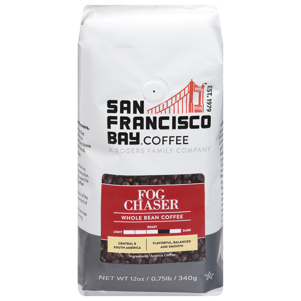 San Francisco Bay Fog Chaser Medium Roast Whole Bean Coffee