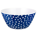 Smart Living Summer Serving Bowl Blue with White Dots