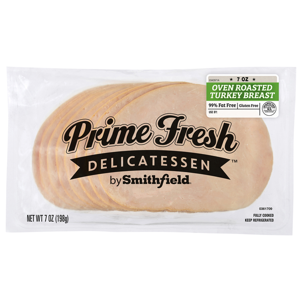Smithfield Prime Fresh Delicatessen Oven Roasted Turkey Breast Sliced