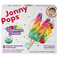 JonnyPops Organic Dairy Free Unicorn Twist Fruit Punch Pops - 6 ct Frozen