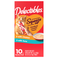 Delectables Squeeze Up Variety Pack Lickable Cat Treat - 10 ct
