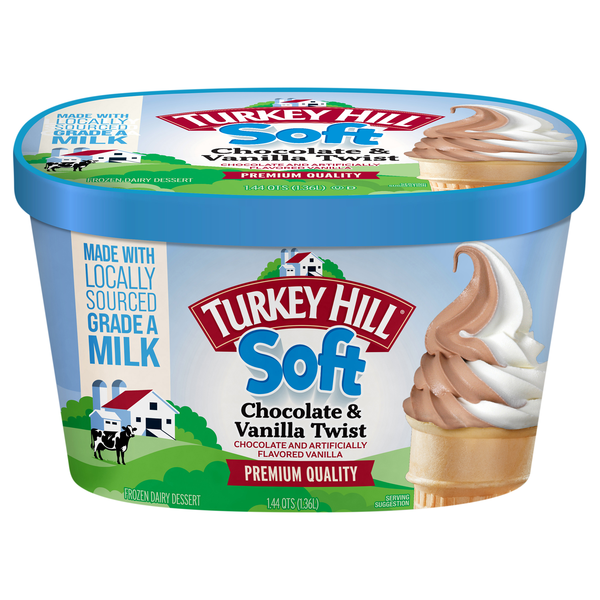 Turkey Hill Soft Chocolate & Vanilla Twist Frozen Dairy Dessert