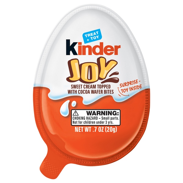 Kinder Joy Treat + Toy Sweet Cream & Chocolatey Wafers Candy