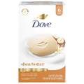 Dove Shea Butter with Vanilla Scent Beauty Soap Bar - 6 ct
