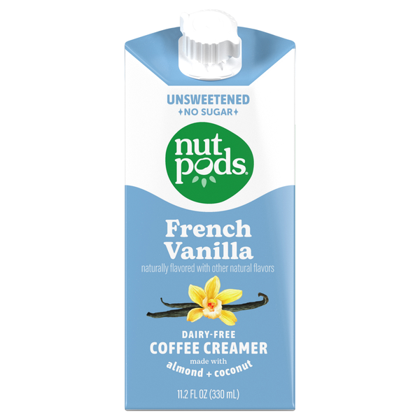 nutpods Dairy Free Unsweetened French Vanilla Almond + Coconut Creamer