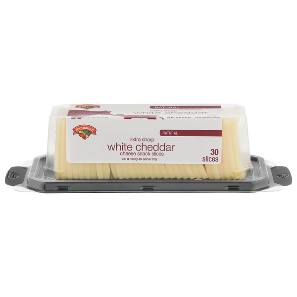 Hannaford Natural Extra Sharp White Cheddar Cheese Snack Slices - 30 ct
