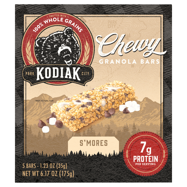 Kodiak Chewy S'mores Granola Bars - 5 ct