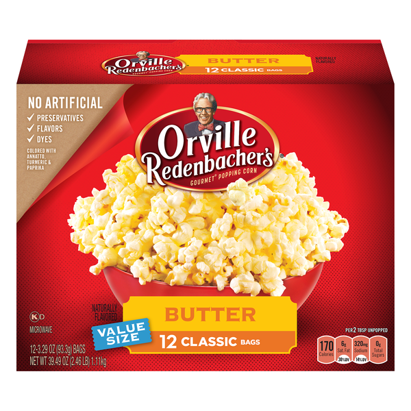 Orville Redenbacher's Butter Classic Bags Microwave Popcorn