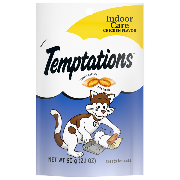 Temptations Indoor Care Chicken Flavor Crunchy & Soft Cat Treats