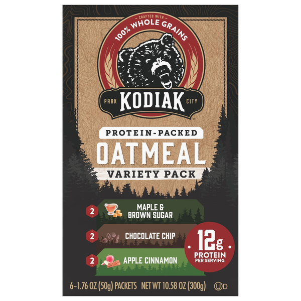 Kodiak Variety Protein-Packed Hearty Instant Oatmeal - 6 ct
