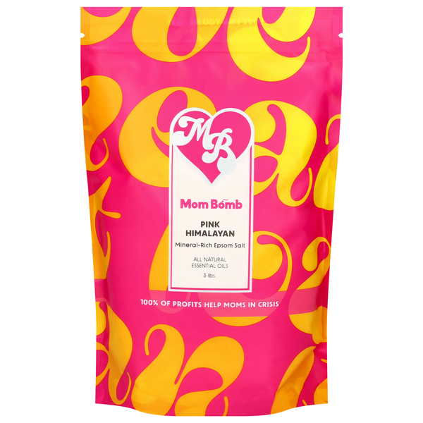 Mom Bomb Mineral Rich Pink Himalayan Epsom Salt