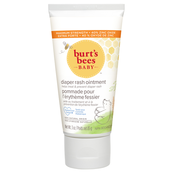 Burt's Bees Baby Bee Diaper Rash Ointment Maximum Strength 100% Natural