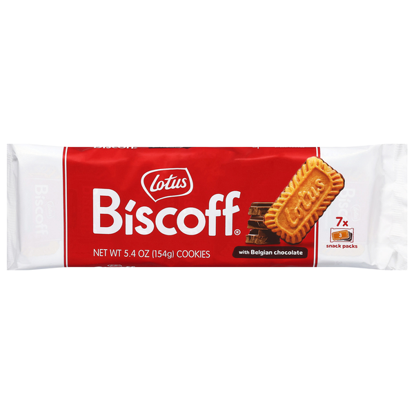 Lotus Biscoff Cookies with Belgian Milk Chocolate - 7 ct
