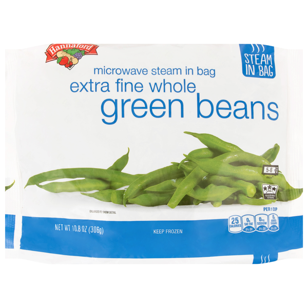 Hannaford Steam In Bag Extra Fine Whole Green Beans Frozen
