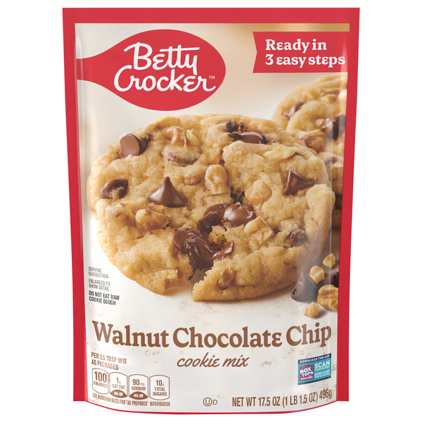 Betty Crocker Walnut Chocolate Chip Cookie Mix
