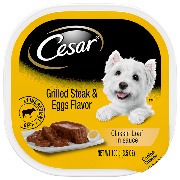 Save on Cesar Sunrise Wet Dog Food Grilled Steak & Eggs Flavor Order