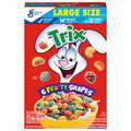 Trix Fruity Shapes Corn Puffs Cereal Large Size