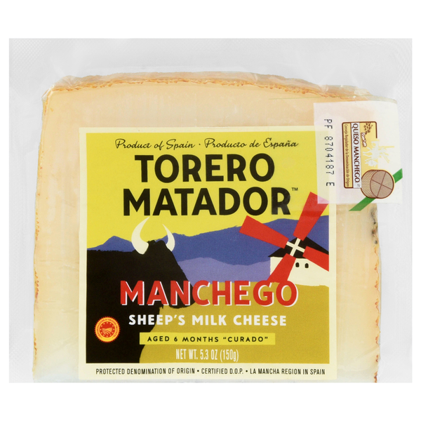 Torero Matador Sheep's Milk Manchego Cheese Wedge
