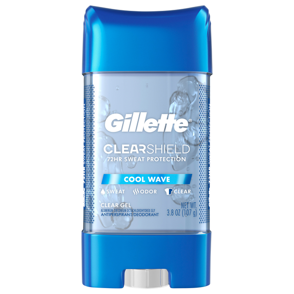 Gillette Cool Wave Antiperspirant Deodorant Clear Gel