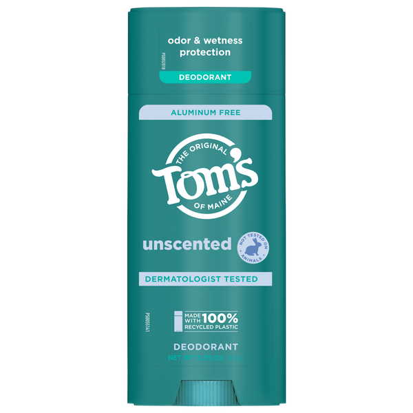 Tom's of Maine Aluminum Free Unscented Deodorant