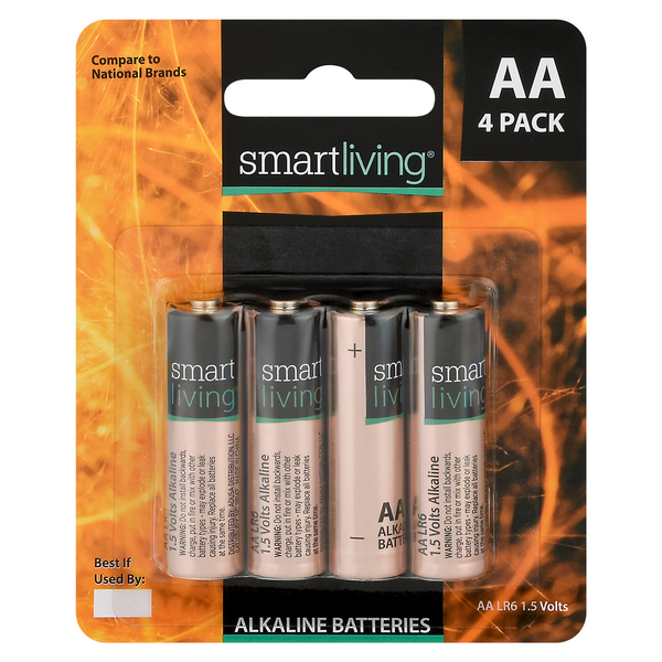 Smart Living Alkaline Batteries Size AA