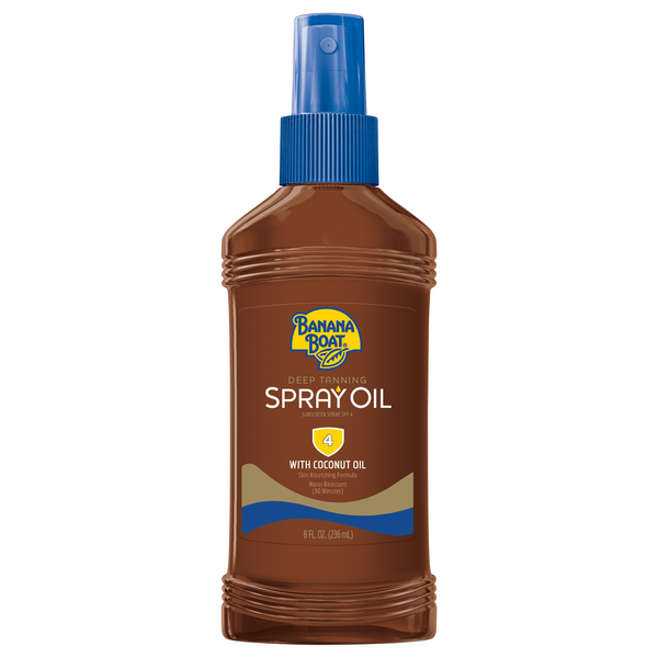 Banana Boat Tanning Oil Spray Deep with Coconut Oil SPF 4