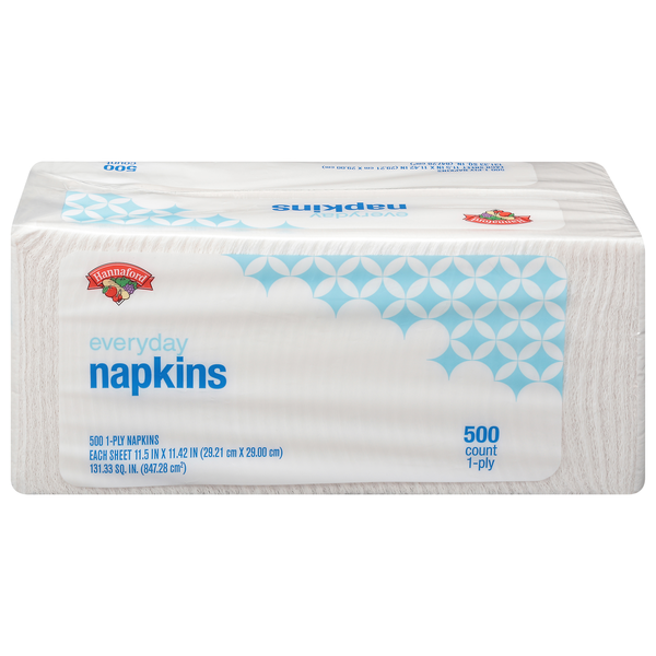 Hannaford Everyday Napkins 1-Ply