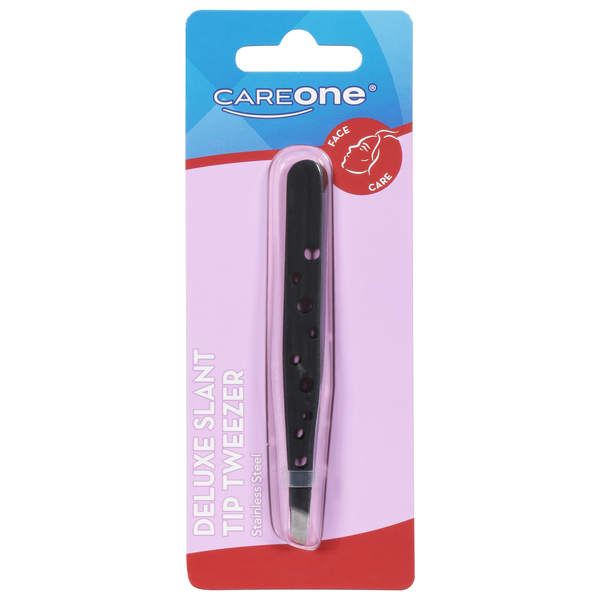CareOne Deluxe Stainless Steel Slant Tip Tweezer