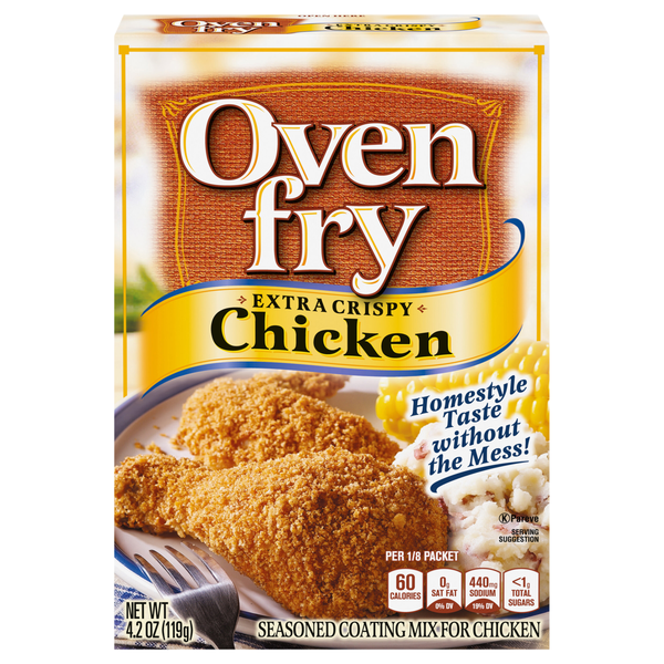Oven Fry Extra Crispy Seasoned Coating Mix for Chicken