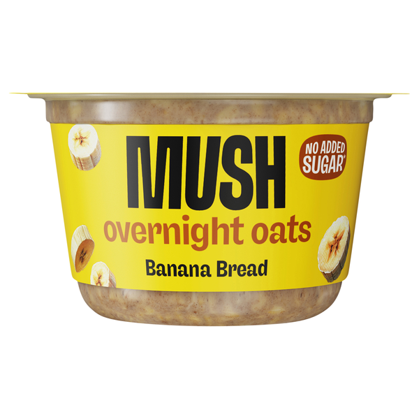 MUSH Gluten & Dairy Free Banana Bread Overnight Oats Refrigerated