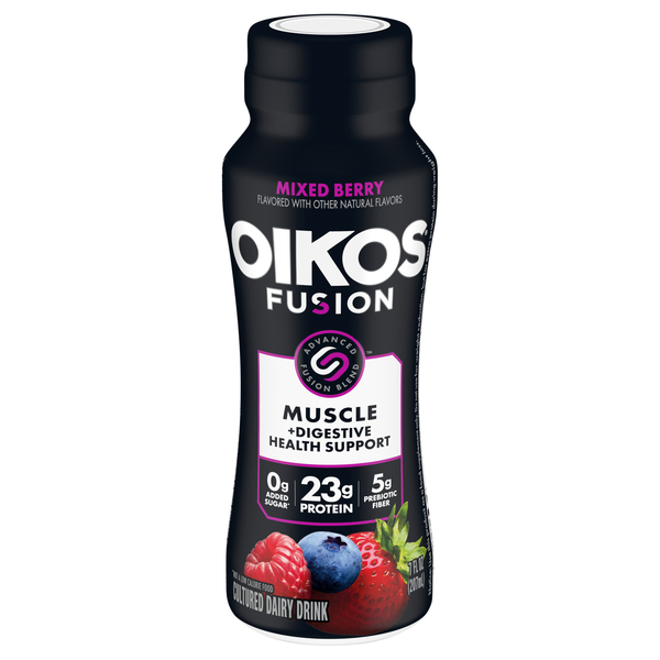 Oikos Fusion Mixed Berry Muscle + Digestive Health Support Drink