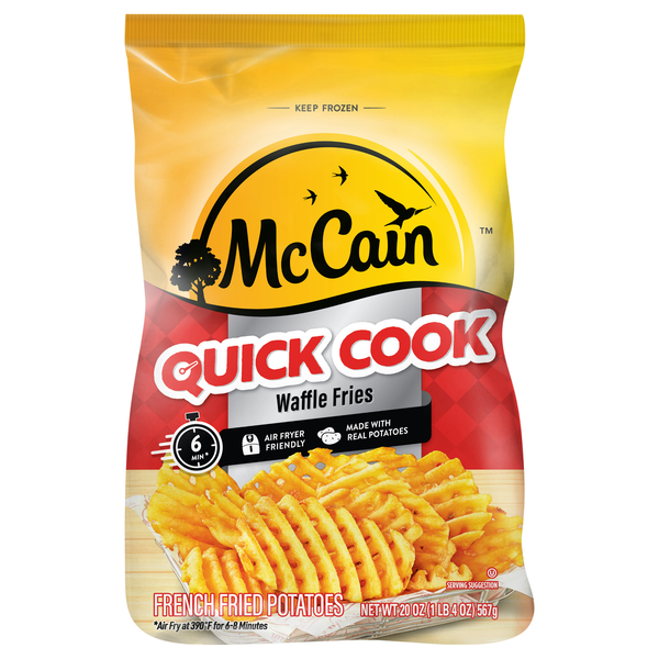 McCain Quick Cook Waffle Cut French Fried Potatoes Frozen
