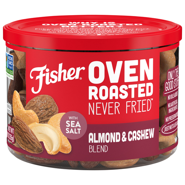 Save On Fisher Oven Roasted Almond Cashew Blend With Sea Salt Order 