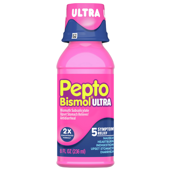 Pepto Bismol Ultra 5 Sympton Relief Upset Stomach Reliever/Antidiarrheal