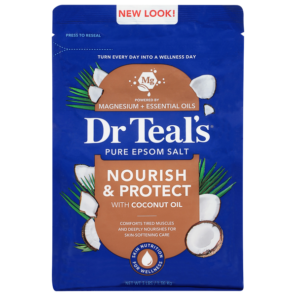 Dr. Teal's Pure Epsom Salt Soaking Solution Coconut Oil