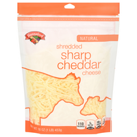 Hannaford Natural Shredded Sharp White Cheddar Cheese