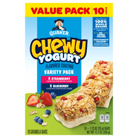 Quaker Chewy Variety Pack Yogurt Granola Bars - 10 ct