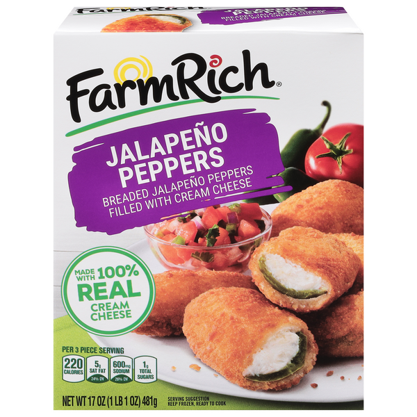 Farm Rich Breaded Jalapeno Peppers Frozen