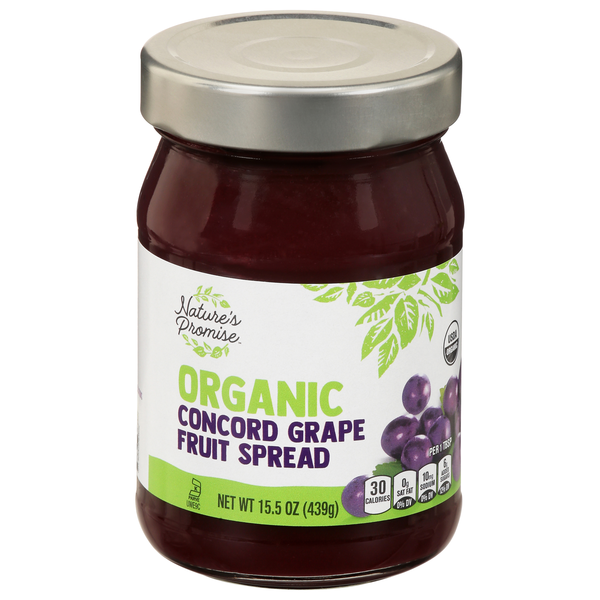 Nature's Promise Organic Concord Grape Fruit Spread