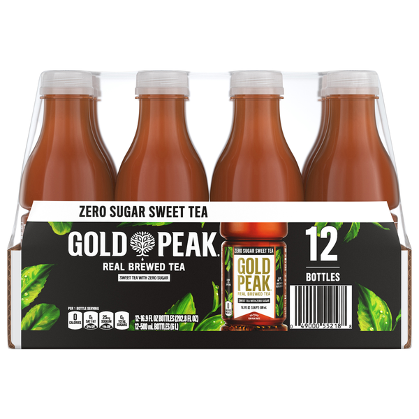 Gold Peak Brewed Zero Sugar Sweet Iced Tea - 12 pk