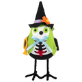 Smart Living Halloween Bird Decor Day of the Dead Green